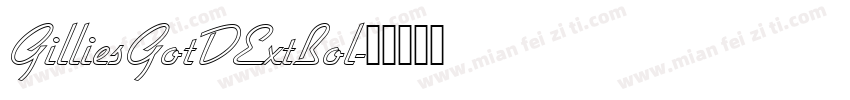 GilliesGotDExtBol字体转换