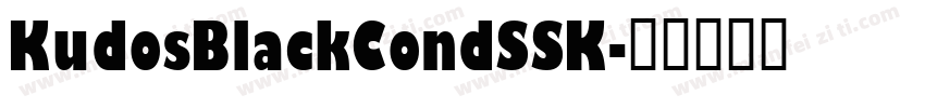 KudosBlackCondSSK字体转换