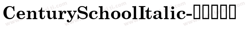CenturySchoolItalic字体转换