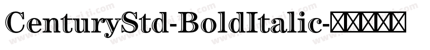 CenturyStd-BoldItalic字体转换