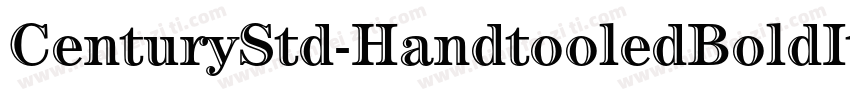 CenturyStd-HandtooledBoldIt字体转换