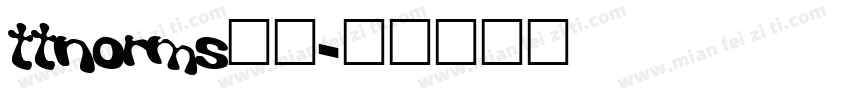 ttnorms字体字体转换