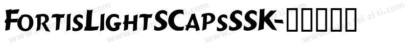 FortisLightSCapsSSK字体转换