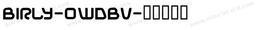 Birly-0WDBv字体转换