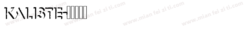 Kaliste字体转换