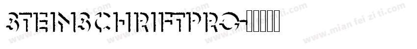 steinschriftpro字体转换
