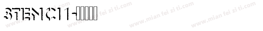 stenci1字体转换