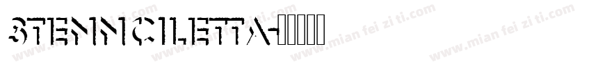 stennciletta字体转换