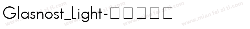 Glasnost_Light字体转换