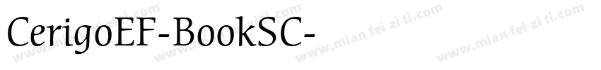 CerigoEF-BookSC字体转换
