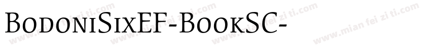 BodoniSixEF-BookSC字体转换