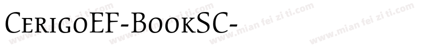 CerigoEF-BookSC字体转换