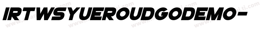 IRTWSYueRoudGoDemo字体转换