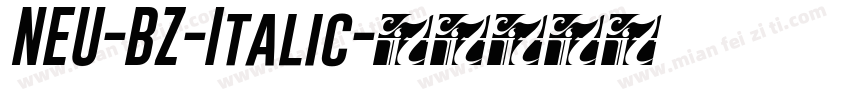NEU-BZ-Italic字体转换
