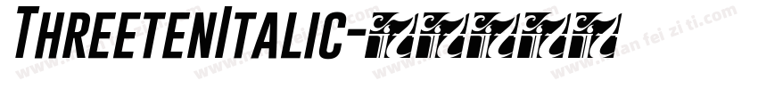 ThreetenItalic字体转换