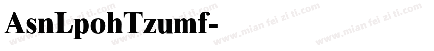 ArmLongTytle字体转换