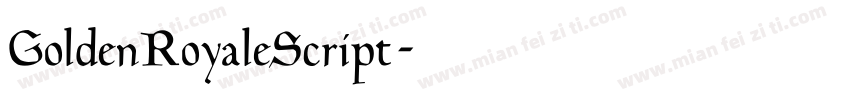 GoldenRoyaleScript字体转换