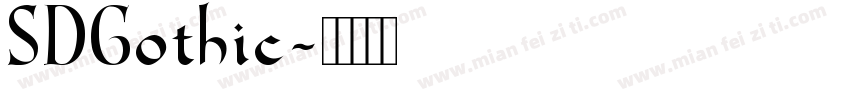 SDGothic字体转换