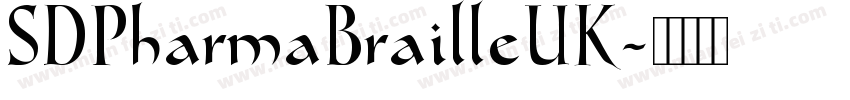 SDPharmaBrailleUK字体转换