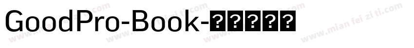 GoodPro-Book字体转换