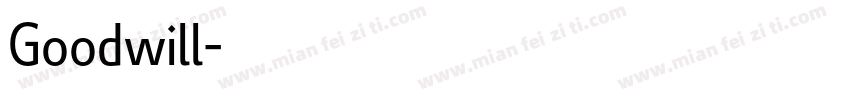 Goodwill字体转换
