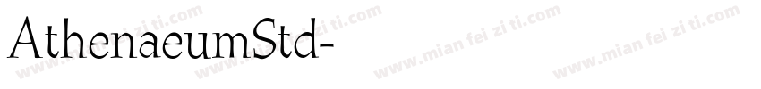 AthenaeumStd字体转换