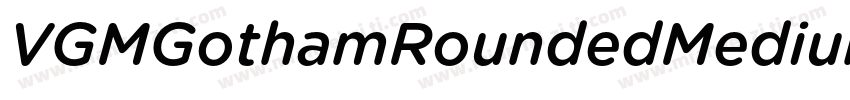 VGMGothamRoundedMedium字体转换