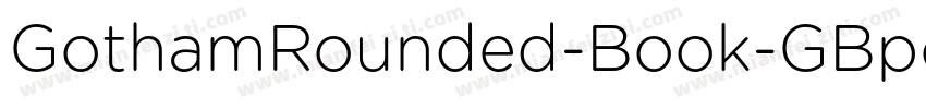 GothamRounded-Book-GBpc-EUC-H字体转换