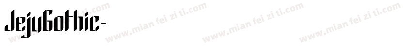 JejuGothic字体转换
