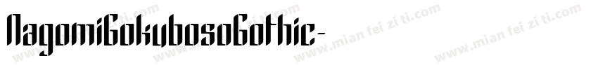 NagomiGokubosoGothic字体转换