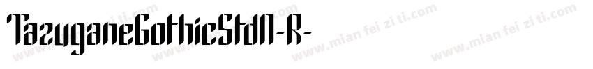TazuganeGothicStdN-R字体转换