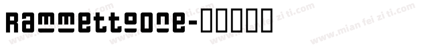 RammettoOne字体转换