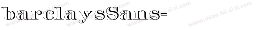 barclaysSans字体转换