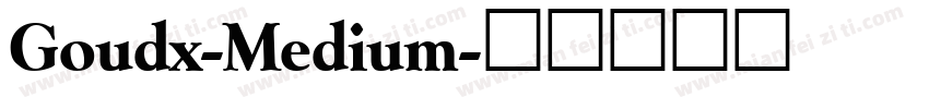 Goudx-Medium字体转换