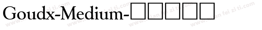 Goudx-Medium字体转换