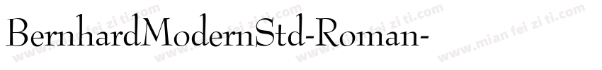 BernhardModernStd-Roman字体转换