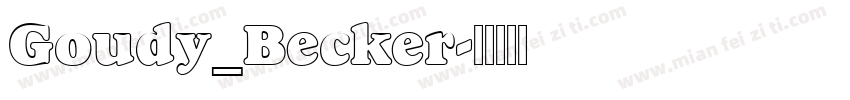 Goudy_Becker字体转换