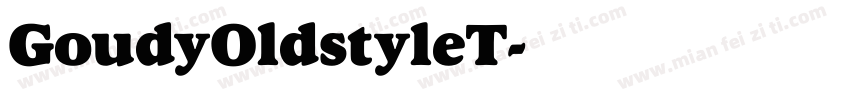 GoudyOldstyleT字体转换
