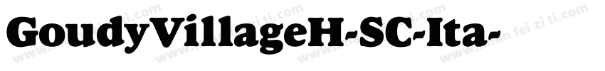 GoudyVillageH-SC-Ita字体转换