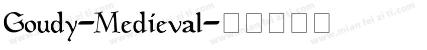 Goudy-Medieval字体转换
