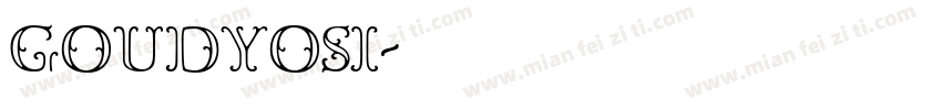 GOUDYOSI字体转换
