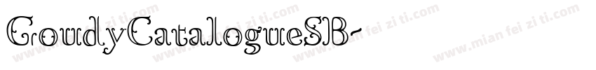 GoudyCatalogueSB字体转换