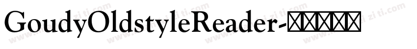 GoudyOldstyleReader字体转换