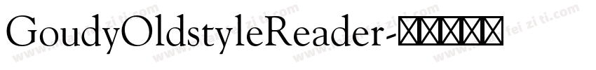 GoudyOldstyleReader字体转换