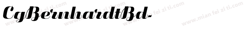 CgBernhardtBd字体转换