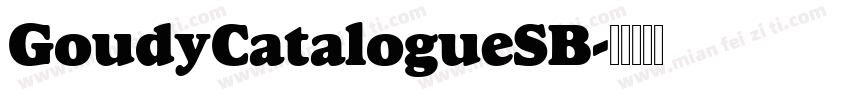 GoudyCatalogueSB字体转换
