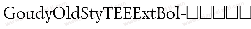 GoudyOldStyTEEExtBol字体转换