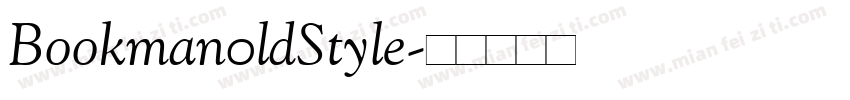 Bookman0ldStyle字体转换