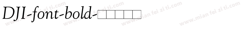 DJI-font-bold字体转换