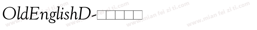 OldEnglishD字体转换